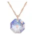 Gargantilha Baguá Swarovski 14mm Bue Aurora Boreal Corrente