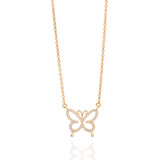 Gargantilha Borboleta 18k Com
