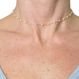 Gargantilha Chocker Feminina Perolas