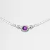 Gargantilha Choker De Prata Pedra Natural Ametista Oval