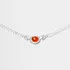Gargantilha Choker De Prata Pedra Natural Cornalina Oval