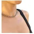 Gargantilha Choker Elo Tijolinho 5 Mm Colar Prata Aço Inox