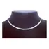 Gargantilha Choker Laminada Corrente Colar Folheado Prata