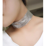 Gargantilha Choker Malha De