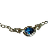Gargantilha Choker Prata Topazio