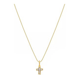 Gargantilha Crucifixo Pedra Zirconia