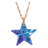 Gargantilha Estrela Swarovski 20mm Blab Sunshine Cristais