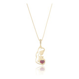 Gargantilha Feminina Zirconia Semijoia