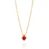 Gargantilha Formada Por Corrente Groumet Lix 532427 Cor Vermelho