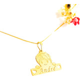 Gargantilha Ouro18k E Pingente