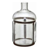 Garrafa Decorativa Vidro E Metal 31 Cm   Espressione