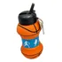 Garrafa Dobrável 550ml Formato De Bola Basquete - Water Ball