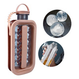 Garrafa + Molde De Gelo Portátil 1400ml Leve E Prática