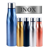 Garrafa Squeeze 1000ml Inox Fitness Água Academia Verão Top Cor Dourado