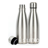 Garrafa Térmica De Aço Inox 1 Litro Água Gelada 24 Horas Quente 12 Horas Bebida Fria Quente