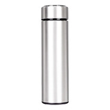 Garrafa Térmica De Inox Com Termômetro 500ml Garrafinha Cor Garrafa Térmica Termômetro Cinza