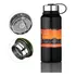 Garrafa Térmica Squeeze De Academia Inox Água 1 Litro Sports Start Premium Cor Preto
