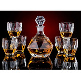 Garrafa Whisky Licor Conjunto Com 6 Copos Uísque Decanter