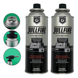 Gás Refil Bullfire Fogareiro E Maçarico Culinário 400ml   2x