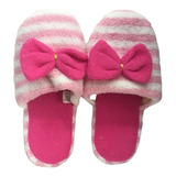 Gasf Pantufa Feminina Pelúcia Laçinho 1002 Chinelo De Quarto