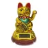 Gatinho Da Sorte Chinês Gato Manekineko Movido A Luz Solar Cor Dourado