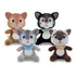 Gatinho De Pelúcia Plush 27cm Lindo Decoração Anti-alérgico Cor Cinza