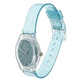 Gatuida The Portable Girl For Skin Cute And Watch- Pulso Brilhante Creative Jelly Silicone Premium Learn Blue Easy Clear Time Fashion Decoration Leve To Friendly Kids, Imagem 4, 23*3.3cm, Centímetro