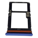 Gaveta De Chip Slot Moto G100 / Xt2125 Azul Escuro Original