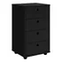 Gaveteiro C/ 4 Gavetas Multiuso Mini Cômoda Organizador Work Cor Preto