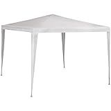 Gazebo Poliester Oxford Branco Com Silvercoating 3m X 3m Mor