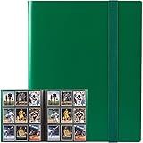GEAoffice Fichário De Cartões  9 Bolsos  Pasta De álbum  Fichário De Bolso Com 360 Bolsos Laterais Para Yugioh  MTG E Outros TCG  Verde