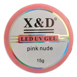 Gel Pink Nude Led Uv X&d 15g Para Unhas Gel E Acrigel