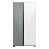Geladeira Samsung Side By Side Rs60b Com Spacemax 626l Cor Satin Gray E Clean White 220v