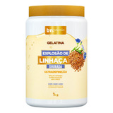 Gelatina Beleza Natural Explosão De Linhaça Dourada 1kg