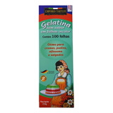 Gelatina Sem Sabor Em Folhas Incolor Com 100 Und Importado