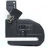 Generic Cadeado Trava Disco Moto E Bike Alarme Preto Redondo Para Motos  Bicicletas E Scooters