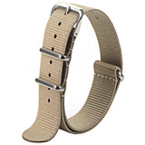 Genérica Nato Zulu 20cm Pulseira Creme De Nylon
