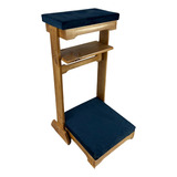 Genuflexório Oratório Madeira Individual Porta Bíblia Oração