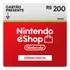 Gift Card Nintendo Switch Eshop Br R  200 Reais
