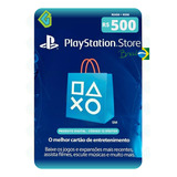 Gift Card Playstation Cartao Psn Br R  500 Reais
