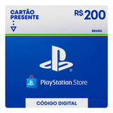 Gift Card Psn Playstation Ps4 Ps5 Cartao R 200 Reais Br