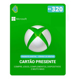 Gift Card Xbox Cartão Presente Microsoft Live R 320 Reais