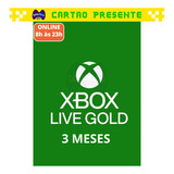 Gift Card Xbox Live Gold 3 Meses   Cartao Microsoft Brasil
