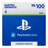 Giftcard Playstation Cartao Psn Card Brasil R$ 100 Reais