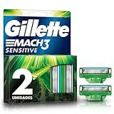 Gillette Carga Para Aparelho De Barbear Mach3 Sensitive 2 Unidades