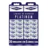 Gillette Platinum Duplo Fio Aço Inoxidavel Cartela Com 20un