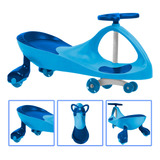 Ginga Car Carrinho Azul Gira 360 Triciclo Infantil Unitoys