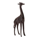 Girafa Em Poliresina Preto 30cm Mart
