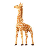 Girafa Grande 60cm Pelúcia Safari Para Decoração Infantil