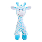 Girafinha Bebê De Pelúcia Azul Animal Fun 14419 - Buba